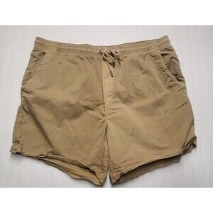 American Eagle Men's Khaki Flex Shorts Size XL Drawstring, Pockets EUC